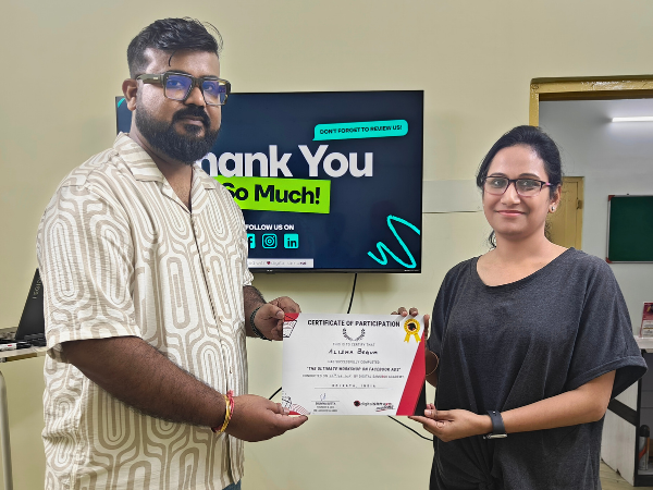Student Certification Facebook workshop - Alisha