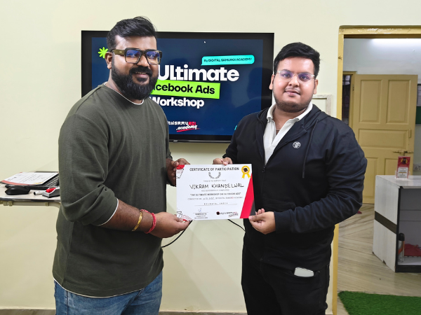 Student Certification Facebook workshop - Vikram